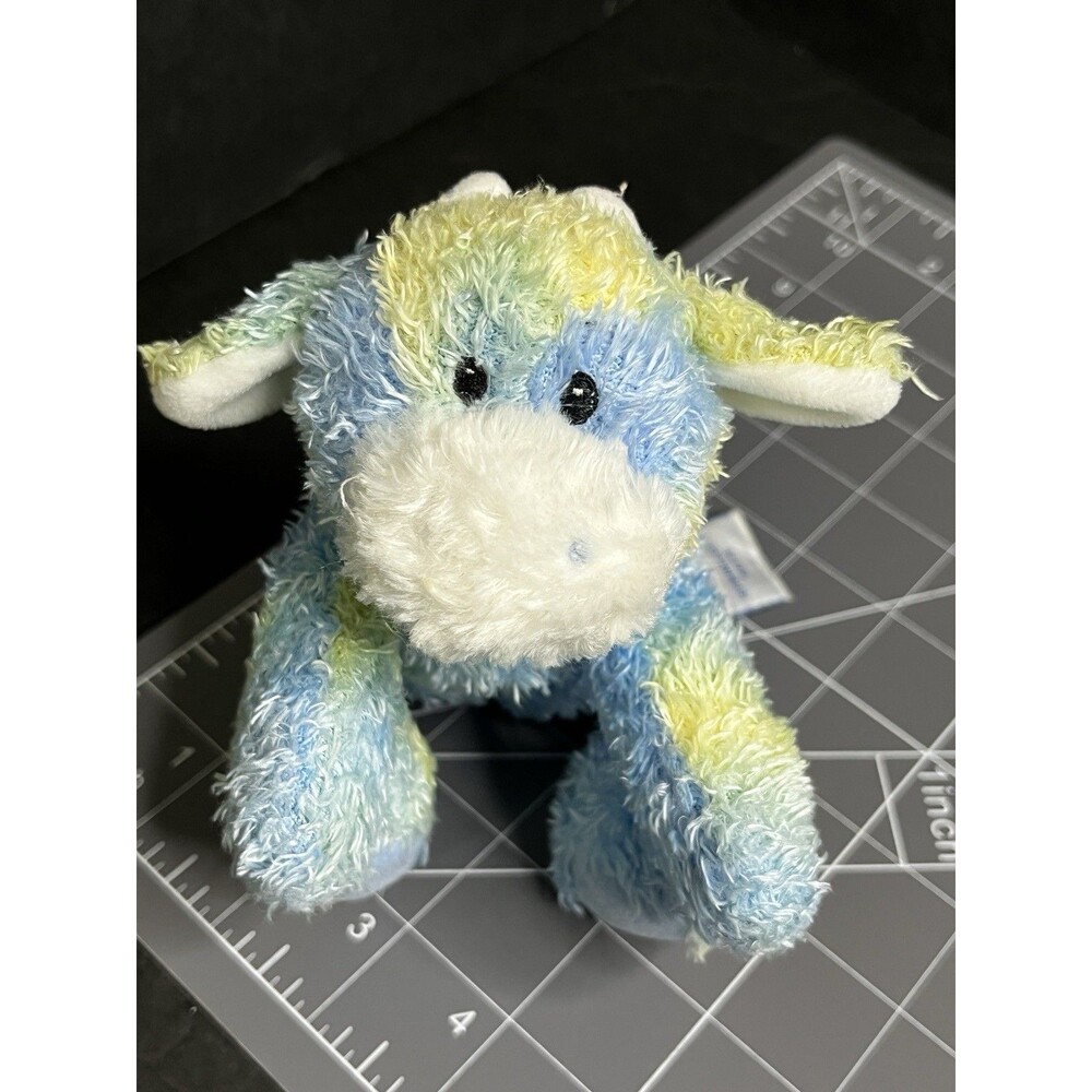 Baby Gund Sprinkles Hippo Soft Plush Rattle Toy Pastel Blue Yellow Lamb 58179